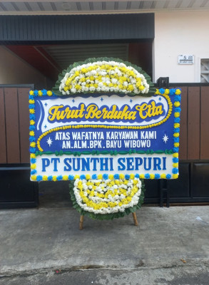 Papan Bunga Duka di Triwidadi